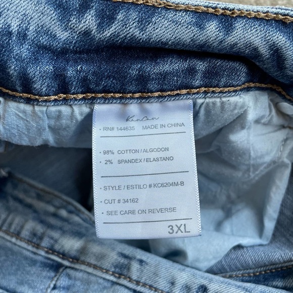KanCan High Waist Distressed Raw Hem Skinny Jeans - Size 3XL - Picture 6 of 10